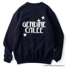 画像2: CALEE / PEANUTS L/S Sweat -BLACK- (2)