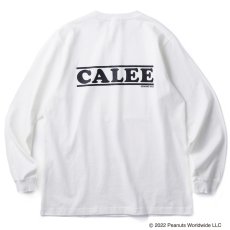 画像2: CALEE / PEANUTS L/S T-shirt -WHITE- (2)