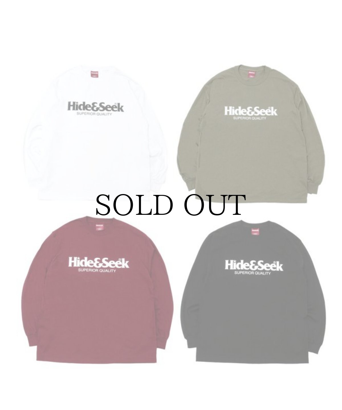 画像1: HIDEANDSEEK / Logo L/S Tee(22ss) (1)