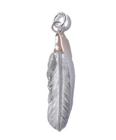 画像1: LARRY SMITH(ラリースミス) / EAGLE HEAD FEATHER PENDANT No. 49 -18K ROSE GOLD- (1)