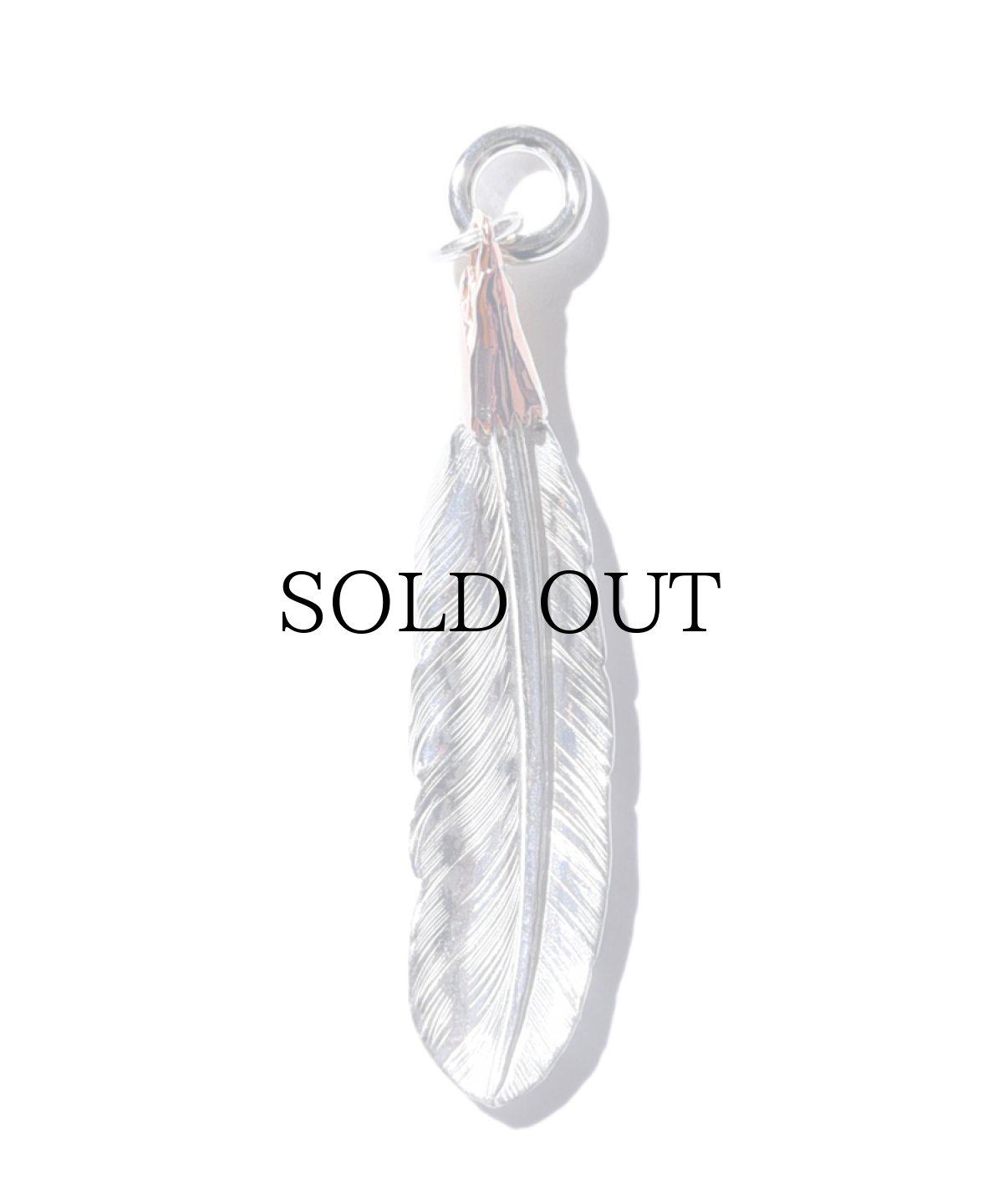 画像3: LARRY SMITH(ラリースミス) / EAGLE HEAD FEATHER PENDANT No. 49 -18K ROSE GOLD- (3)