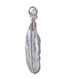 画像2: LARRY SMITH(ラリースミス) / EAGLE HEAD FEATHER PENDANT No. 49 -18K ROSE GOLD- (2)