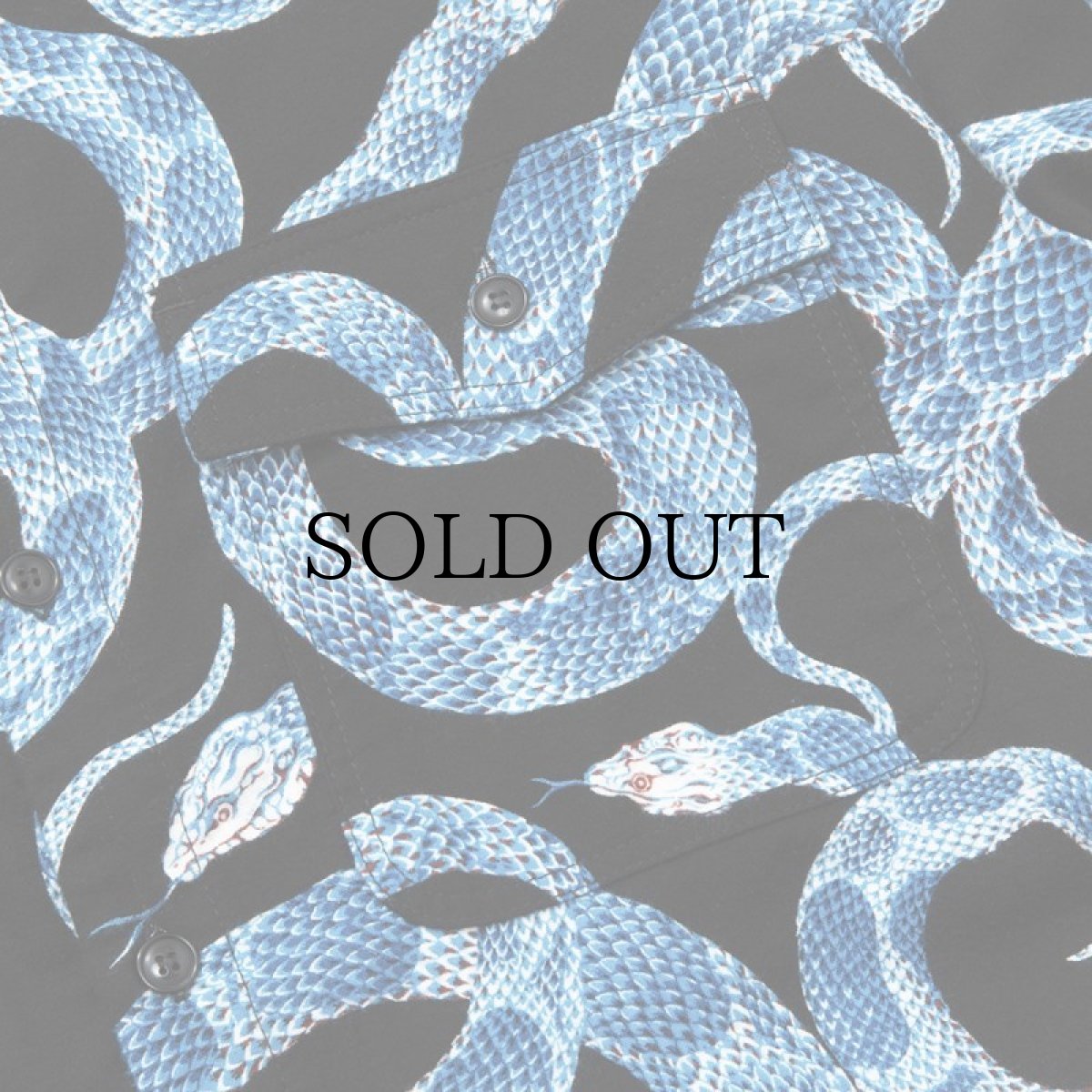 画像3: CALEE / Allover snake pattern over silhouette shirt jacket -BLACK- (3)