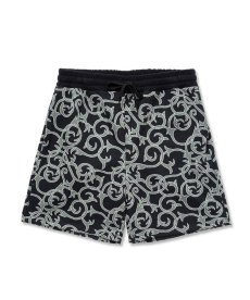 画像1: CALEE(キャリー) / 22 Gauge double jacquard easy shorts -BLACK- (1)