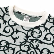 画像2: CALEE(キャリー) / 22 Gauge double jacquard drop shoulder L/S cutsew -WHITE- (2)