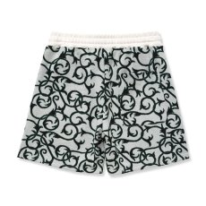 画像2: CALEE(キャリー) / 22 Gauge double jacquard easy shorts -WHITE- (2)