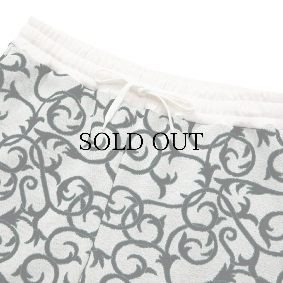 画像3: CALEE(キャリー) / 22 Gauge double jacquard easy shorts -WHITE- (3)