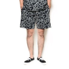 画像2: CALEE(キャリー) / 22 Gauge double jacquard easy shorts -BLACK- (2)