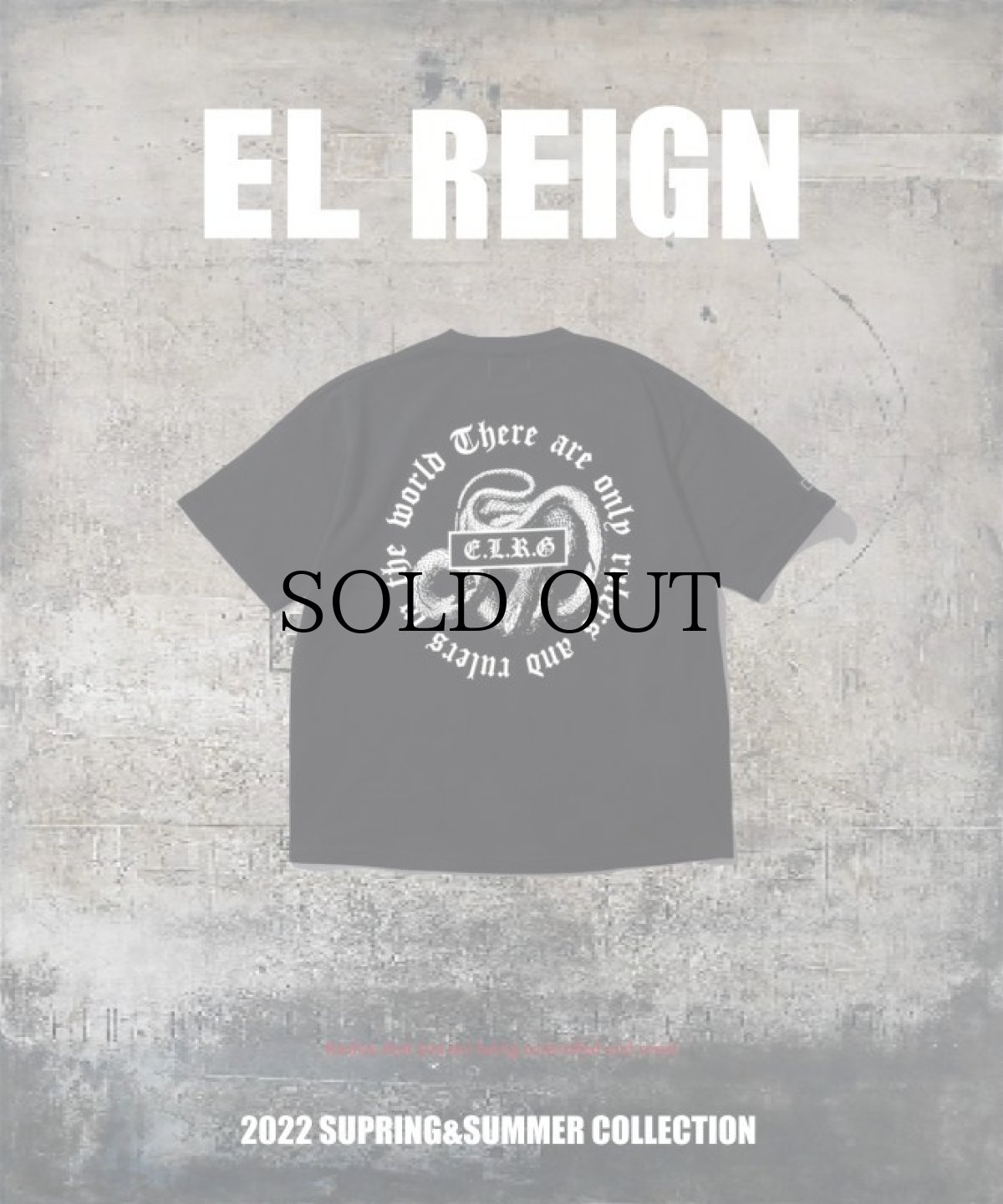 画像1: EL REIGN / REMAKE SNAKE TEE (1)