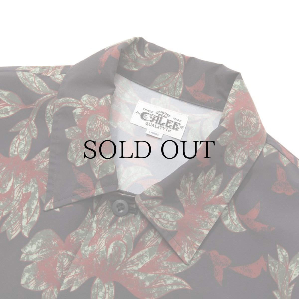 画像2: CALEE(キャリー) / Allover flower pattern drop shoulder S/S shirt -Black- (2)