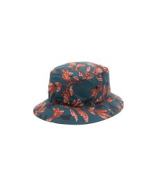 画像1: CALEE(キャリー) / Allover flower pattern bucket hat -Emerald Green- (1)