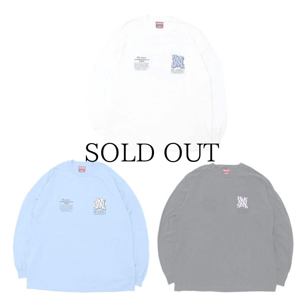 画像2: HIDEANDSEEK / Solid L/S Tee (2)