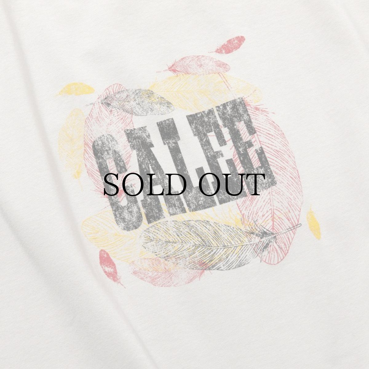 画像5: CALEE(キャリー) / Stretch calee feather logo t-shirt (5)