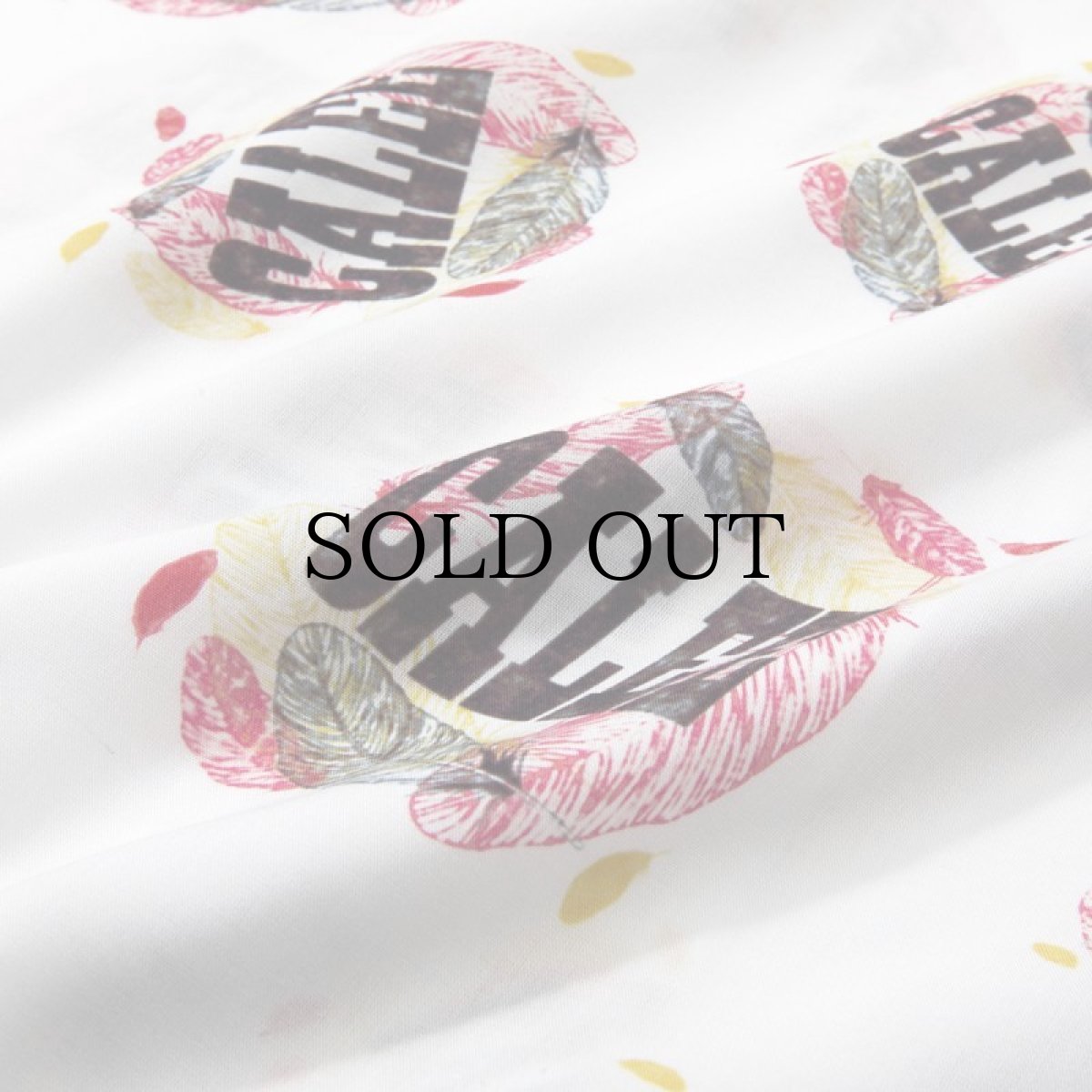 画像6: CALEE(キャリー) / Allover feather pattern amunzen cloth S/S shirt (6)