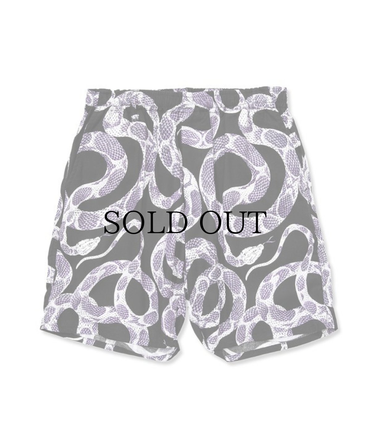 画像1: CALEE(キャリー) / Allover snake pattern easy shorts (1)