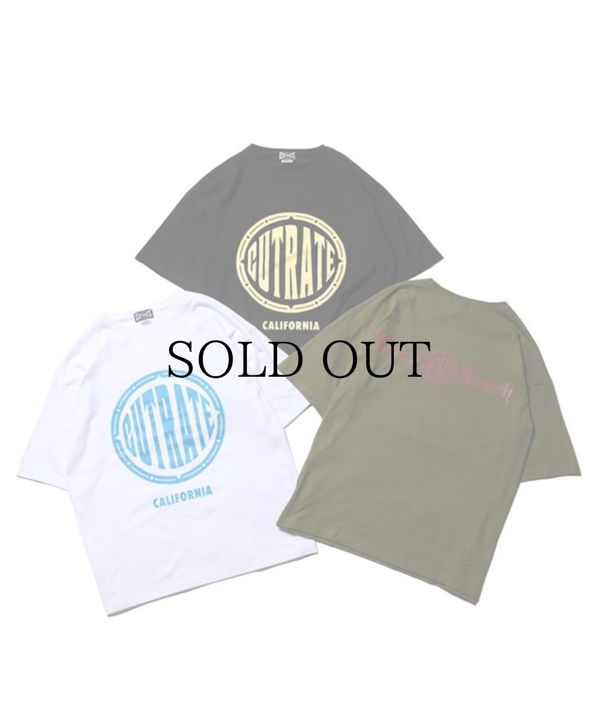画像1: CUTRATE(カットレイト) / BEACH CITY CA DROPSHOULDER S/S -T-SHIRT (1)