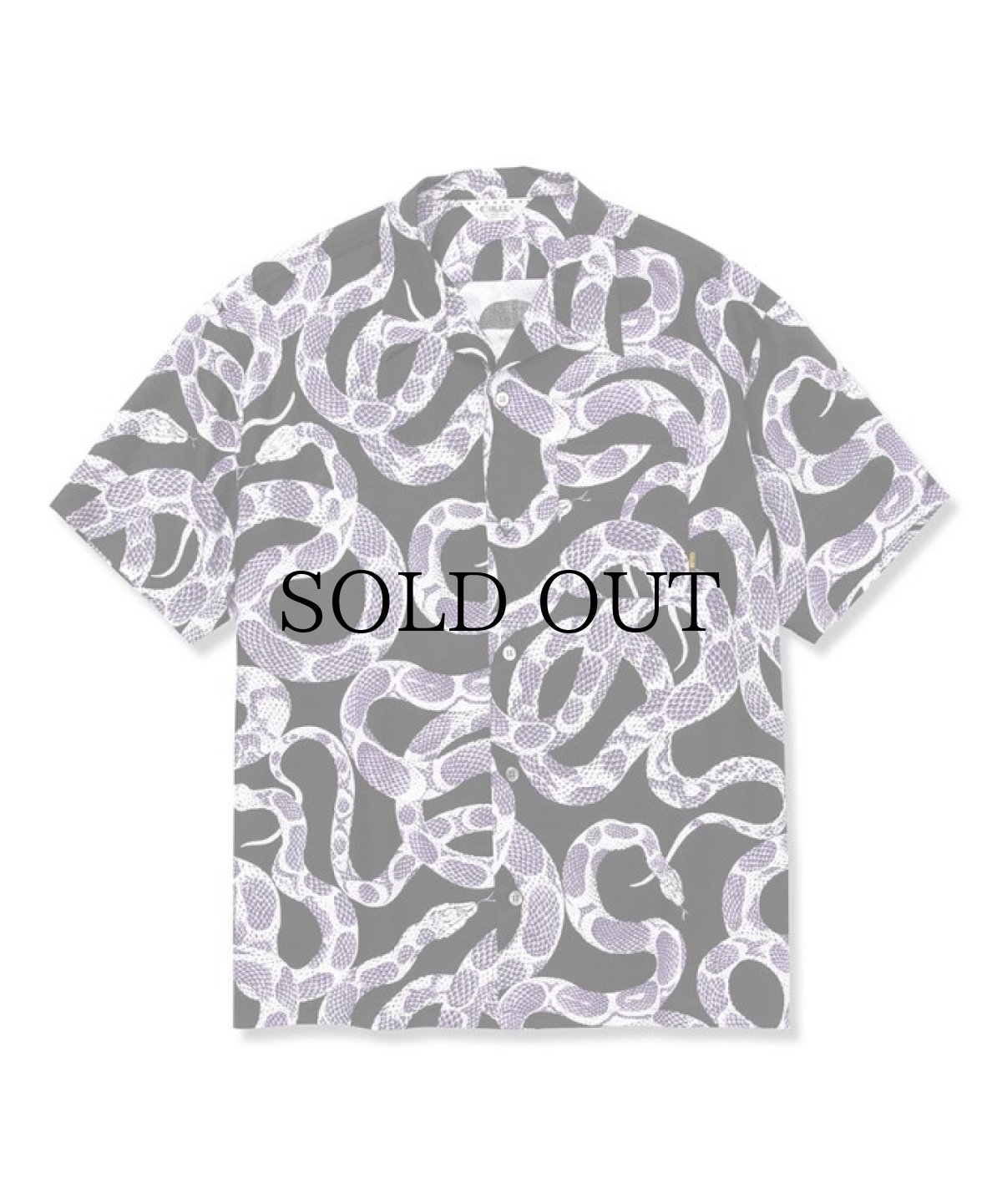 画像1: CALEE(キャリー) / Allover snake pattern S/S shirt (1)
