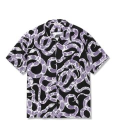 画像1: CALEE(キャリー) / Allover snake pattern S/S shirt (1)