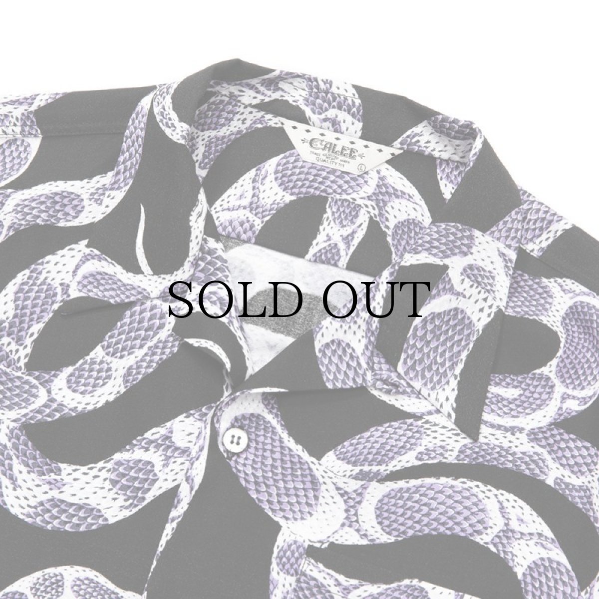 画像2: CALEE(キャリー) / Allover snake pattern S/S shirt (2)