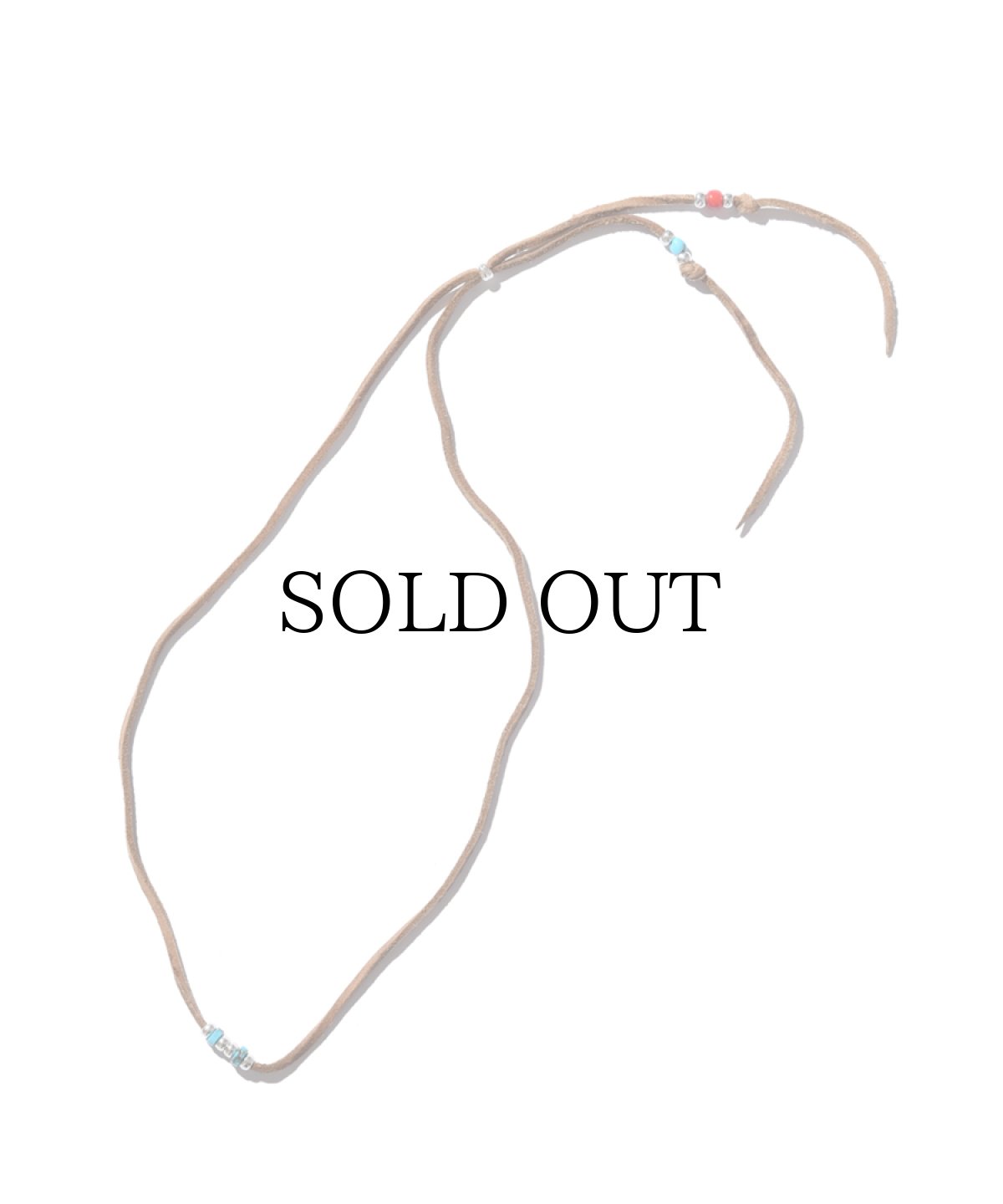 画像2: LARRY SMITH(ラリースミス) / Limited Mix Beads Necklace -Light BROWN- (2)