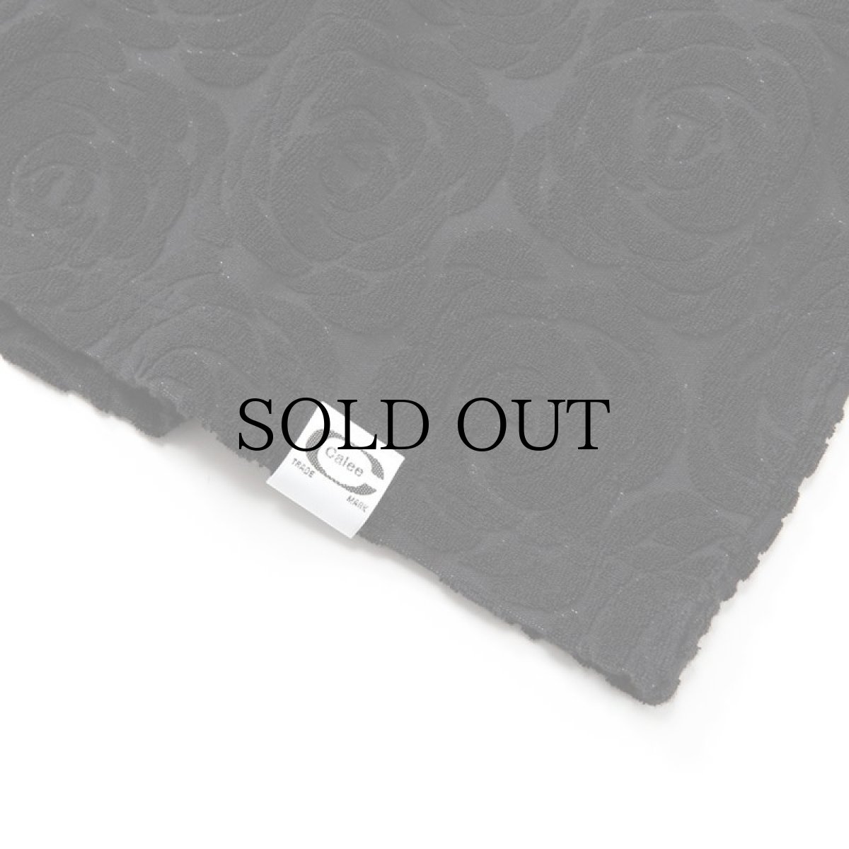 画像5: CALEE(キャリー) / Rose pattern pile jacquard over silhouette t-shirt (5)