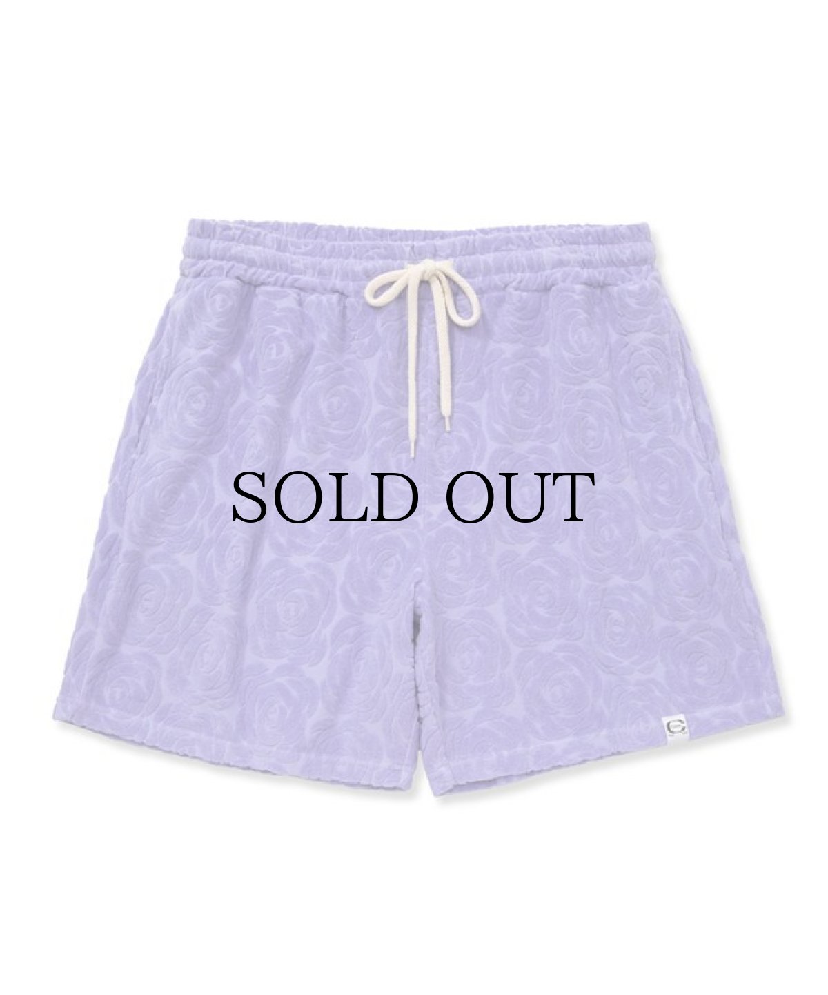 画像3: CALEE(キャリー) / Rose pattern pile jacquard shorts (3)