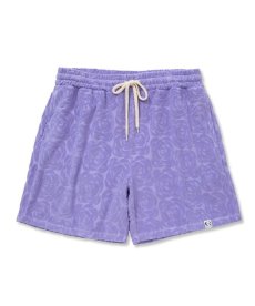 画像3: CALEE(キャリー) / Rose pattern pile jacquard shorts (3)