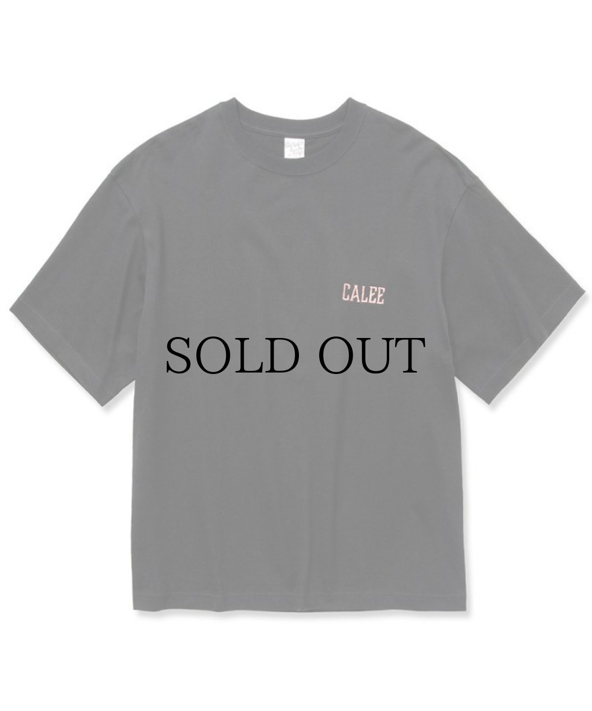 画像2: CALEE(キャリー) / Drop shoulder logo embroidery t-shirt (2)