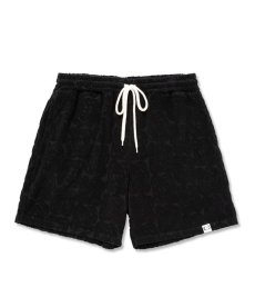 画像1: CALEE(キャリー) / Rose pattern pile jacquard shorts (1)