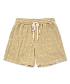 画像2: CALEE(キャリー) / Rose pattern pile jacquard shorts (2)