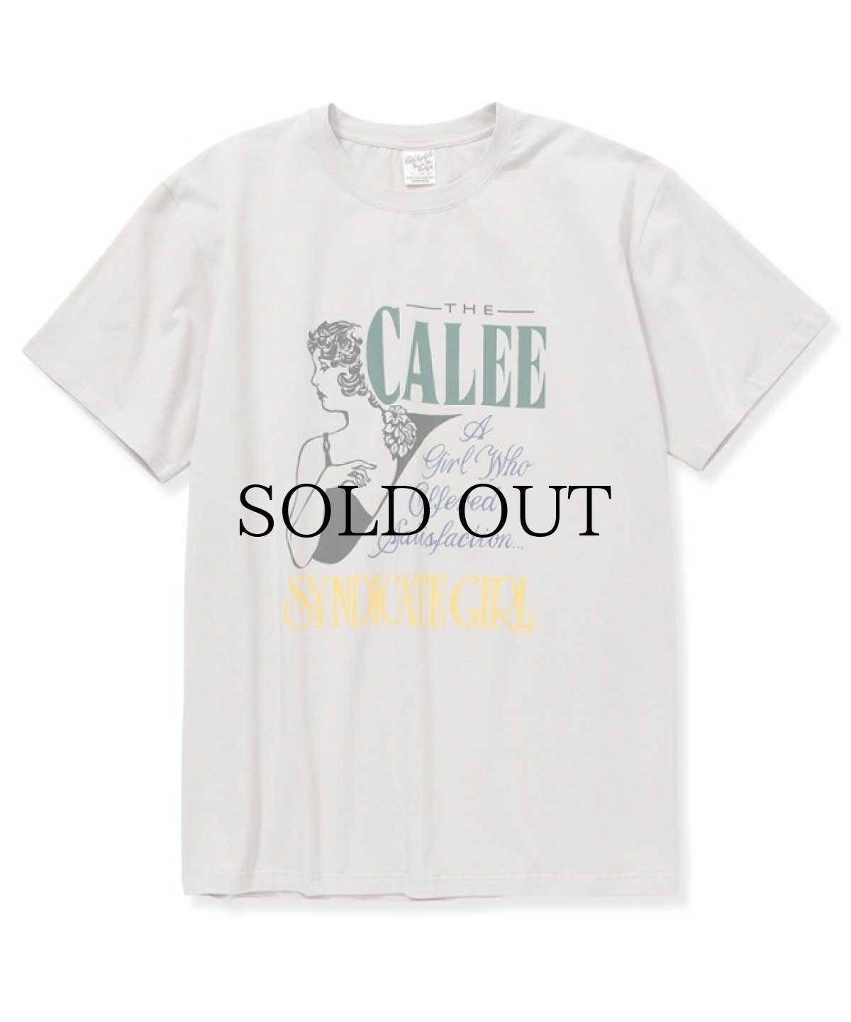 画像3: CALEE(キャリー) / Stretch syndicate retro girl t-shirt <Naturally paint design> (3)