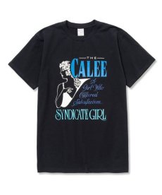 画像2: CALEE(キャリー) / Stretch syndicate retro girl t-shirt ＜Naturally paint design＞ (2)