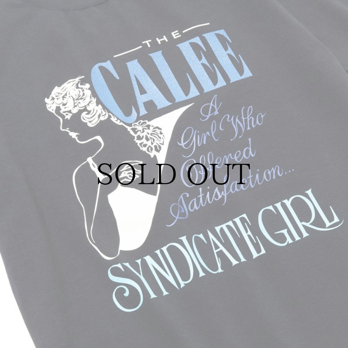 画像6: CALEE(キャリー) / Stretch syndicate retro girl t-shirt <Naturally paint design> (6)