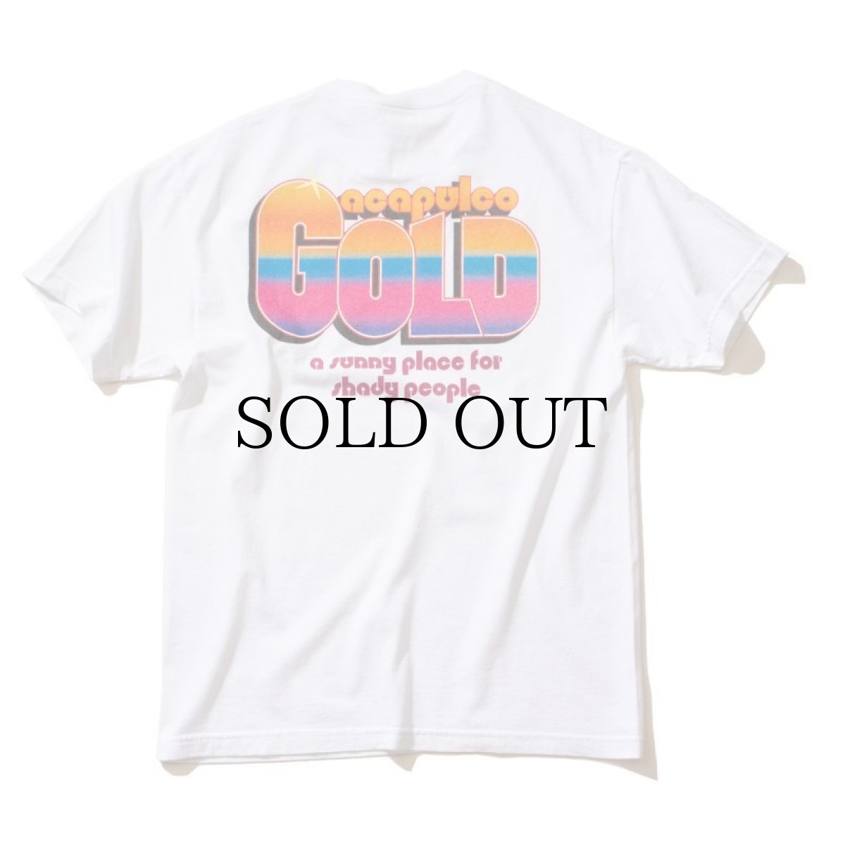 画像2: 【50%OFF】ACAPULCO GOLD / RETRO LOGO TEE (CHEMICAL WASHED) (2)