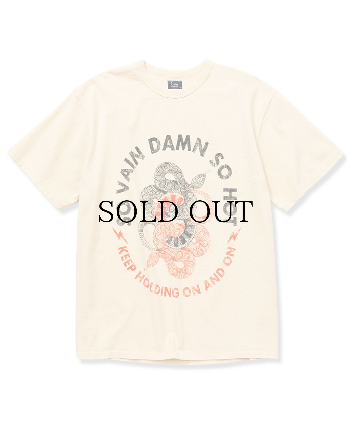 画像3: CALEE(キャリー) / Binder neck unavoidable vintage t-shirt (3)