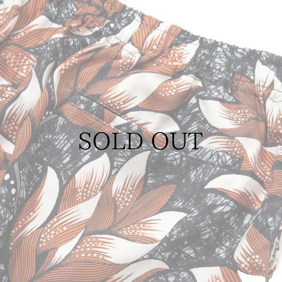 画像7: CALEE(キャリー) / Allover flower pattern amunzen cloth shorts (7)