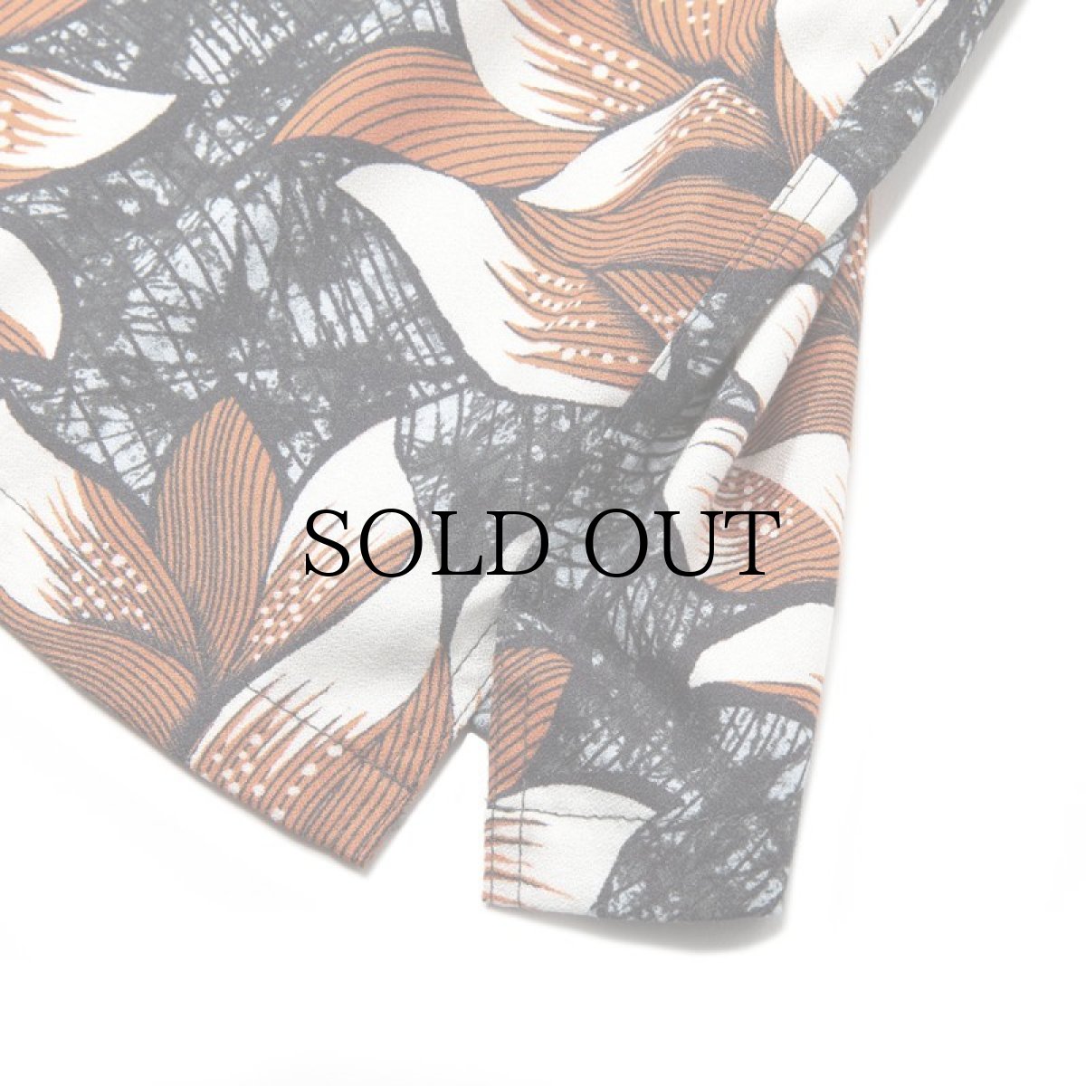 画像6: CALEE(キャリー) / Allover flower pattern amunzen cloth S/S shirt (6)