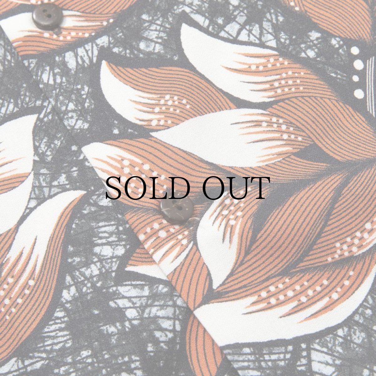 画像5: CALEE(キャリー) / Allover flower pattern amunzen cloth S/S shirt (5)