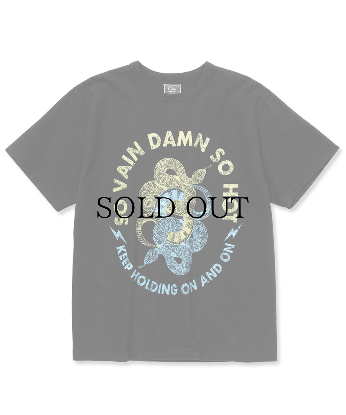 画像2: CALEE(キャリー) / Binder neck unavoidable vintage t-shirt (2)