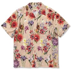 画像2: CALEE(キャリー) / Allover flower pattern amunzen cloth S/S shirt (2)