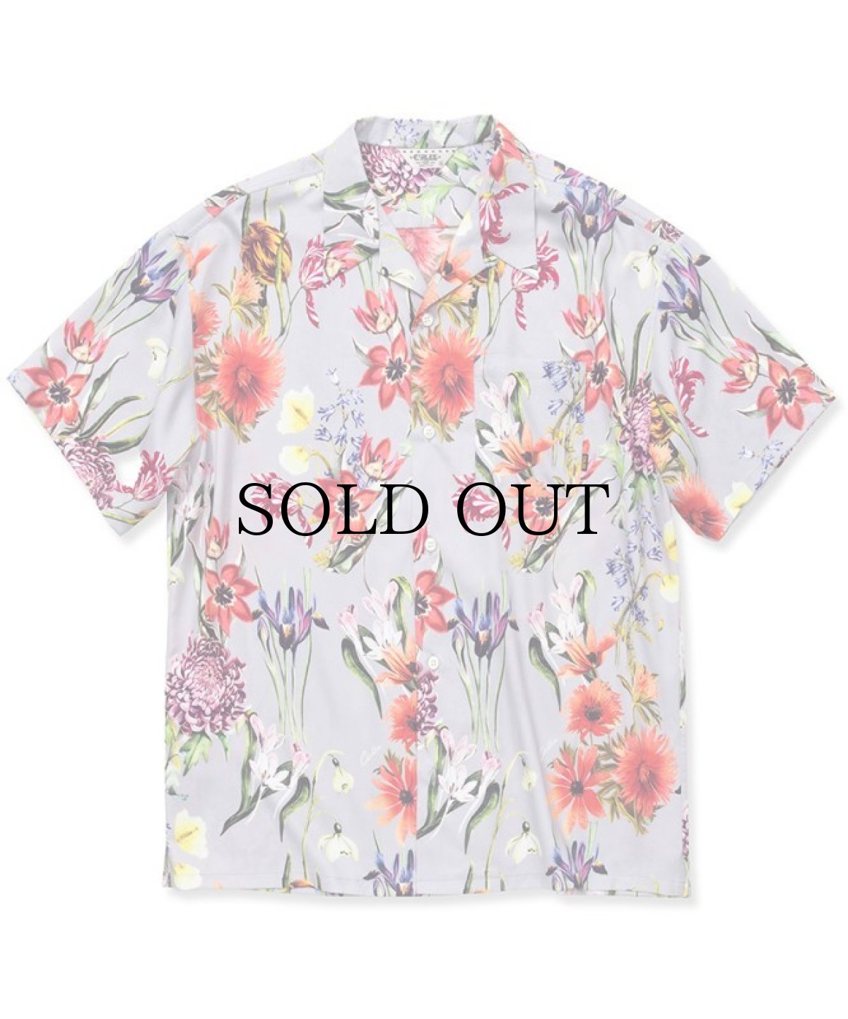 画像1: CALEE(キャリー) / Allover flower pattern amunzen cloth S/S shirt (1)