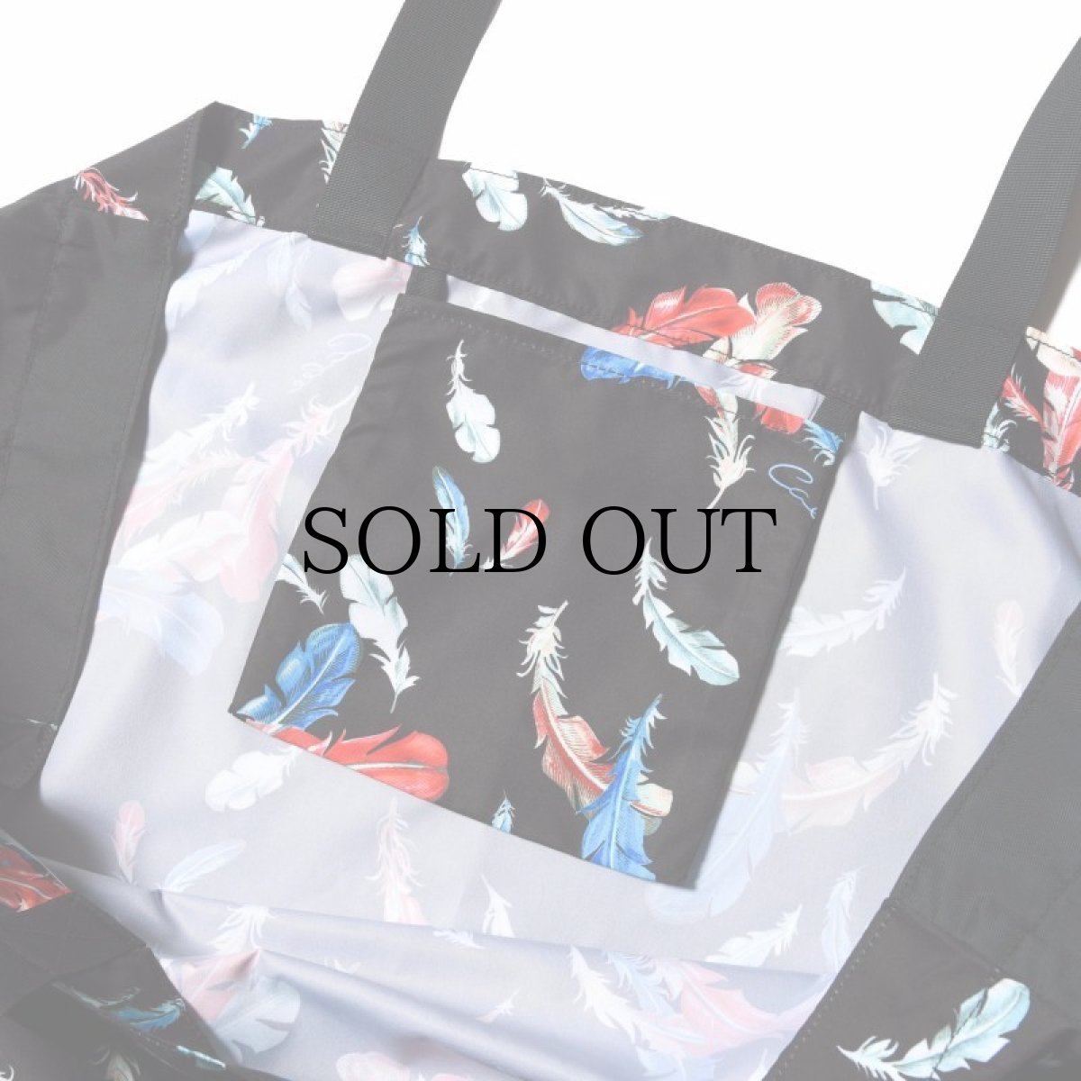 画像2: CALEE(キャリー) / Allover feather pattern tote bag <Large> (2)