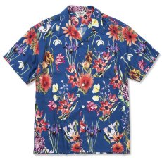 画像3: CALEE(キャリー) / Allover flower pattern amunzen cloth S/S shirt (3)