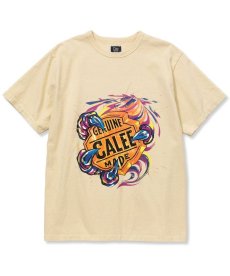 画像3: CALEE(キャリー) / Binder neck vhd emblem vintage t-shirt ＜Naturally paint design＞ (3)