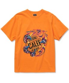 画像4: CALEE(キャリー) / Binder neck vhd emblem vintage t-shirt ＜Naturally paint design＞ (4)