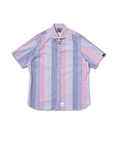 画像1: APPLEBUM(アップルバム) / Mix Stripe S/S Shirt (1)