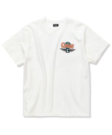 画像1: CALEE(キャリー) / Binder neck CALEE wing logo vintage t-shirt   -WHITE- (1)