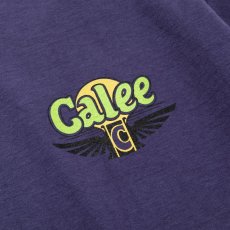 画像4: CALEE(キャリー) / Binder neck CALEE wing logo vintage t-shirt   -PURPLE- (4)