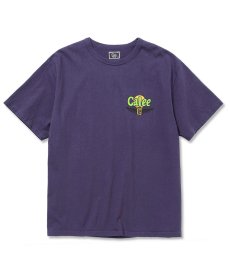 画像1: CALEE(キャリー) / Binder neck CALEE wing logo vintage t-shirt   -PURPLE- (1)