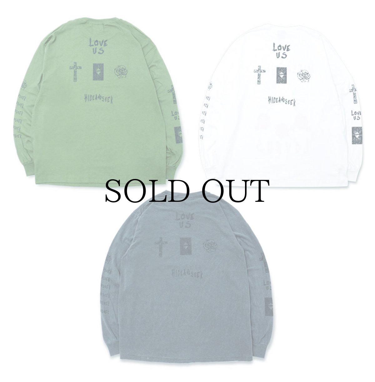 画像3: HIDEANDSEEK / LOVE US L/S Tee (3)